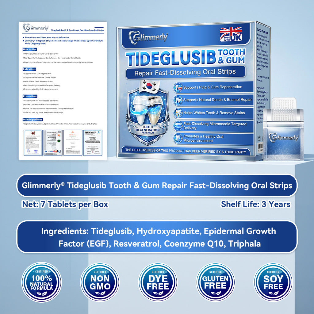 Only 10 boxes left! ๐ ๐๐ฅ๐ข๐ฆ๐ฆ๐๐ซ๐ฅ๐ฒยฎ Enjoy an exclusive 30% off today! Recommended by dentists โ 4 to 6 boxes are suggested to activate dental pulp stem cells, promote new dentin growth, and repair cavities. Last chance before the new year โ donโt miss out! ๐
